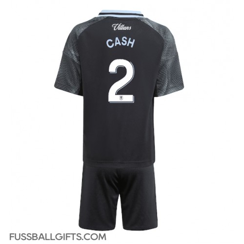 Aston Villa Matty Cash #2 Fußballbekleidung Auswärtstrikot Kinder 2025-26 Kurzarm (+ kurze hosen)
